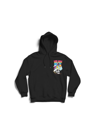 Good Vibes Özel Tasarım Kapşonlu Unisex Sweatshirt Siyah