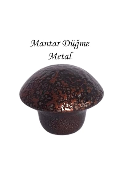 8 Adet Bakır Mantar Düğme Kulp Mobilya Çekmece Dolap Kapak Kulbu Metal Kulp Aksesuarları Vidalı