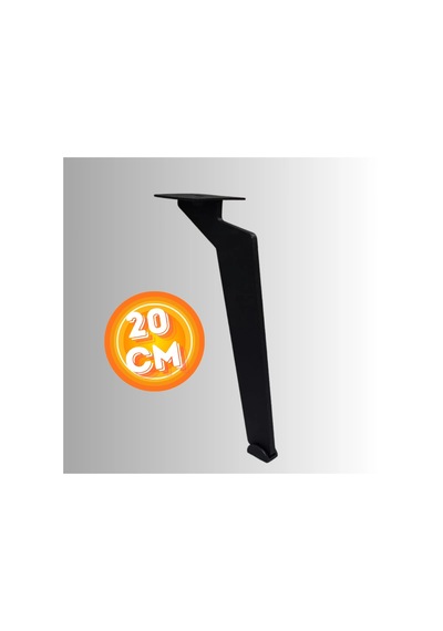 20 Cm Metal Tabanca Ayak Koltuk Ayağı Mobilya Ayağı Ünite Ayağı Konsol Ayağı Puf Berjer Ayağı Siyah