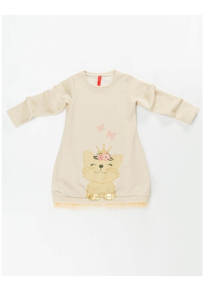 Denokids Mushi Cat Dream Elbise Çok Renkli