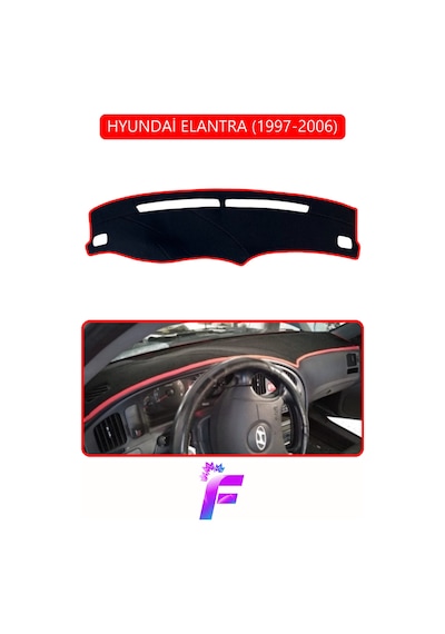 Hyundai Elantra 1997-2006 Uyumlu Torpido Örtüsü Yansıma Önleyici Hızlı Montaj Koruma G9