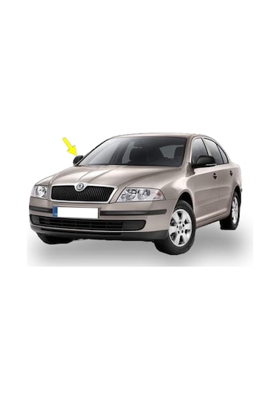 Skoda Octavia A5 05-08 Sağ Dış Dikiz Ayna Kapağı Siyah 1Z0857538