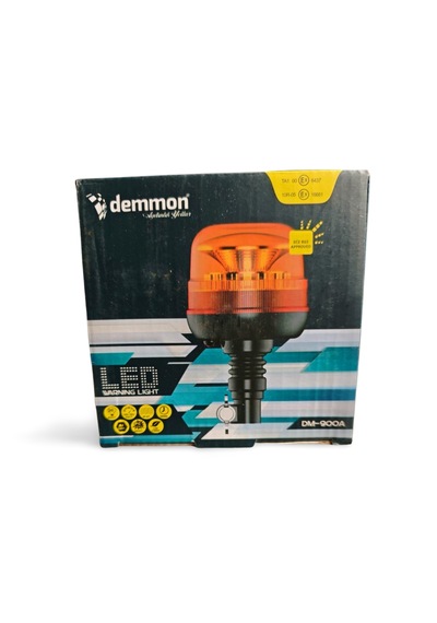 Demmon Dm-900a Led Çakar Lamba 12v 24v Boru Tipi Kelebek Bağlantılı Tepe İkaz Lambası