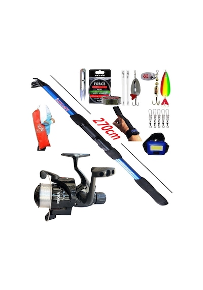 Oslo Turna Tele Spin Olta Takımı Seti Piranha Travel 270cm 50-150gr Oskar Cb640 77672426