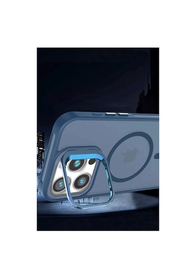 Joko Apple Uyumlu iPhone 16 Uyumlu Flet Lens Magsafe Kapak - Siyah