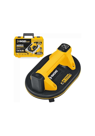 Sgs5422 - 250 Kg Akülü Vakumlu Seramik Ahşap Cam Taşıma Vantuzu 7.4 Volt 2 Amper