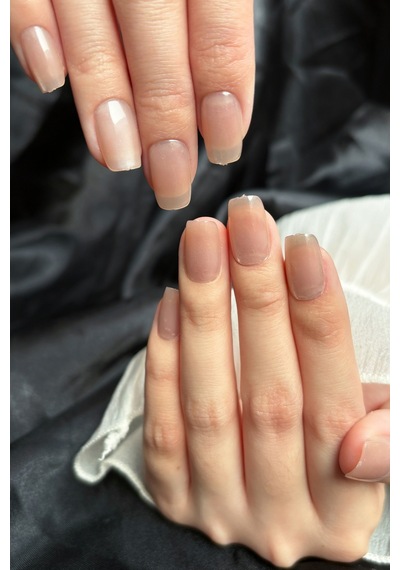Kedi Gözü Small Beden Kısa Küt 10 Adet Takma Tırnak Seti T098 Light Nude Color