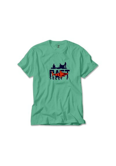 Raft Logo Shark Krem Tişört