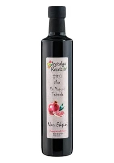Antalya Reçelcisi%100 Nar Ekşisi 500ml Cam Classy Açık Kırmızı