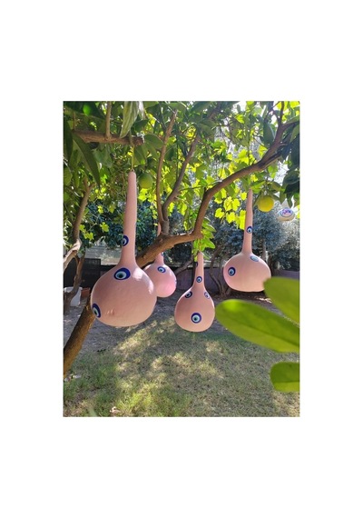 Alpha Tasarım Atölyesi Ağaç Süsü, Balkon Süsü, Bahçe Süsü Bebek Pembe Renk