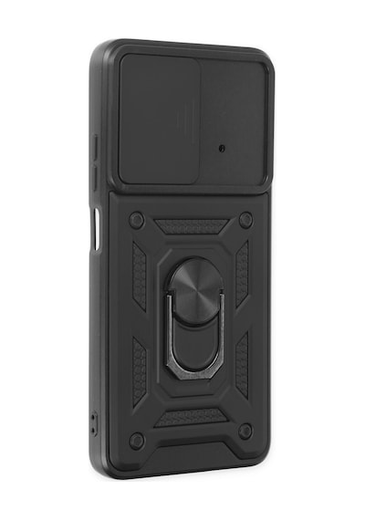 Poco X4 Pro 5g Kılıf Pars Lens Yüzüklü Silikon - Siyah Bz8683140441241