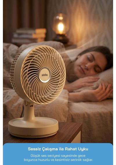 Sinbo Sf-7703 Kompakt Mini Masaüstü Fan Sessiz Vantilatör