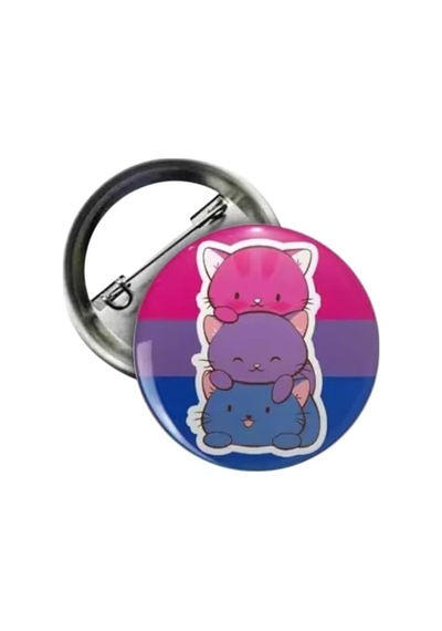 Ms Major Selection Bisexual Cats Pride Flag Buton Rozet Diğer