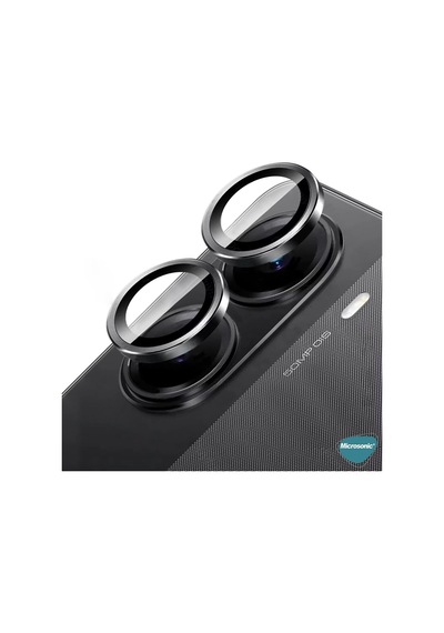 Xiaomi Poco X7 Pro Tekli Kamera Lens Koruma Camı Siyah Poco X7 Pro İle Uyumlu Ekran Koruyucu - Siyah