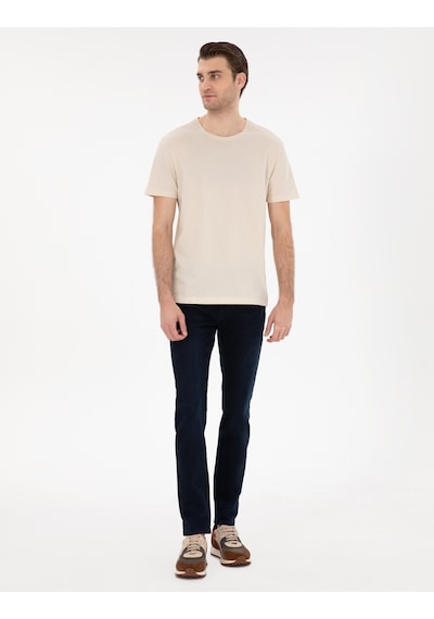 Pierre Cardin Erkek Bej Tişört Basic 50306980-vr011 Bej