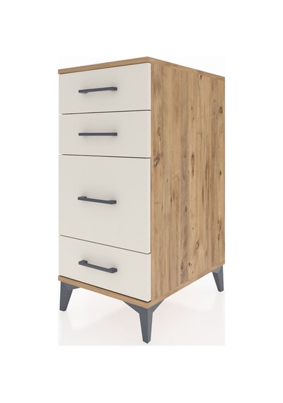 Kronos Komodin 4 Çekmeceli 44x59x96 Çam-aytaşı Atlas Çam