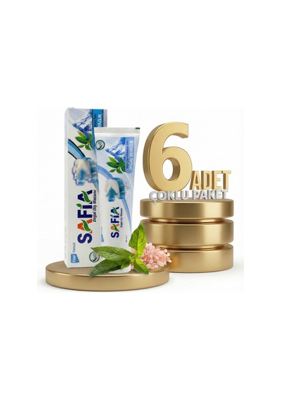 Safia Diş Macunu Yeşil Çay Ve Himalaya Tuzu 6x60 Ml