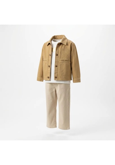 Erkek Çocuk Bej/hardal Gabardin Ceketli Bayramlık 3 Lü Takım - Pantolon Ve Baskılı Tişört Set Hardal Erkek Çocuk Bej/hardal Gabardin Ceketli Bayramlık 3 Lü Takım - Pantolon Ve Baskılı Tişört Set Hardal