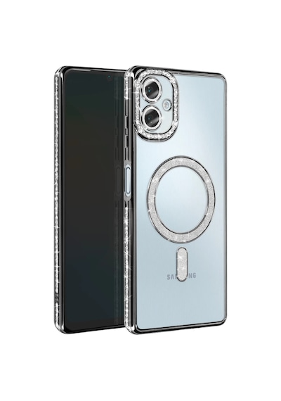 Samsung Galaxy A06 Uyumlu Joke Simli Magneticsafe Kılıf - Siyah