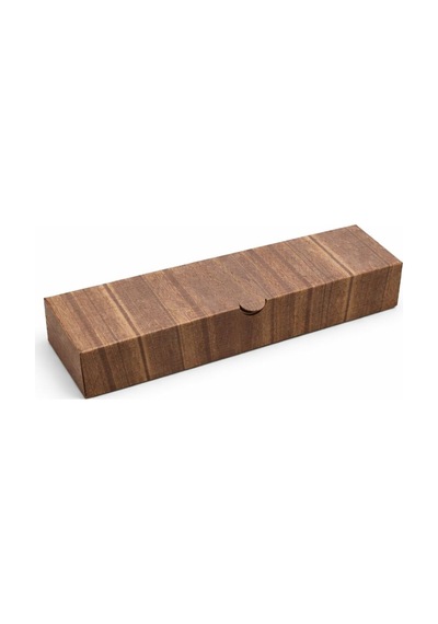 Düz Ahşap Baskılı Küçük Dürüm Kutusu 33x6,5x4,5 Cm - 100 Adet