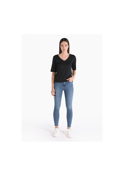 Colins Siyah Kadın Tshirt K.kol Cl1065178 Q1.v2 Blk 001