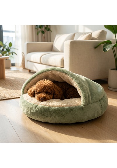 Kanguru Model Yuvarlak Kedi/köpek Yatağı