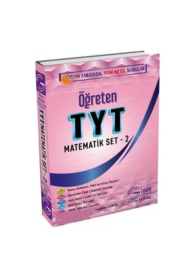 Gür Yayınları Öğreten Tyt Matematik Set 2 Yni