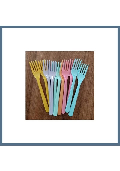 Buradabulabilirsin Nisa Plastik Lüx Çatal Renkli 6 Lı Bbz Çok Renkli