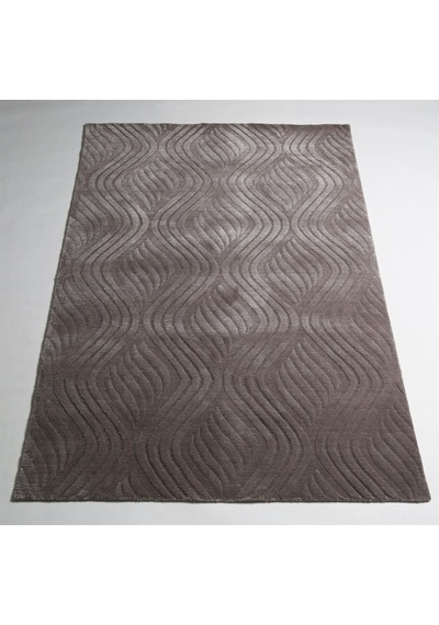 Çam Halı Emboss Jr 10 Gri Modern Desen Yeni Zellanda Yünü Ve Visk 130X190 Gri