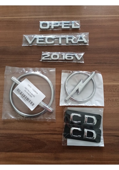 Opel Vectra 2.0 16v Bagaj Yazısı Vectra Ön Ve Arka Bagaj Arması Cd Kapı Çıtası Yazısı Vectra B