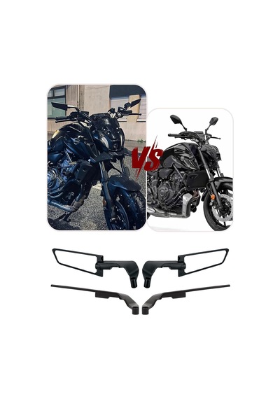 Katlanabilir H2 Mini Motosiklet Aynası Döküm Kasa Siyah