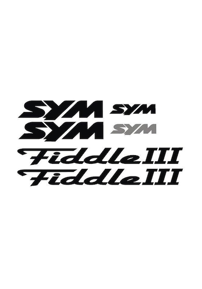 Sym 6'lı Sticker Tasarım Paketi Modeli Evrensel