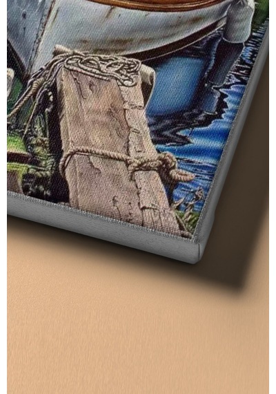 Webstyle Sayılarla Boyama Seti Kasnaklı Issızlıkta Kayıklar 60 X 75 Cm