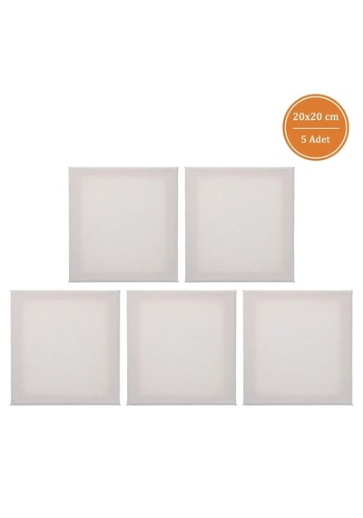 5 Adet 20x20 Cm Boş Tuval Tablo