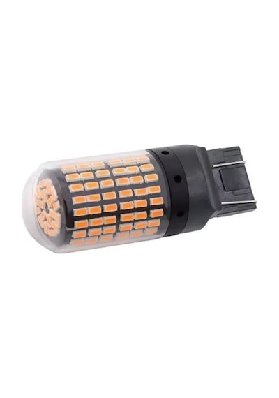 T20 Turuncu 7443 Canbus 144 Led Oto Gündüz Led Araba Sinyal Ampül 2 Adet 2 Adet