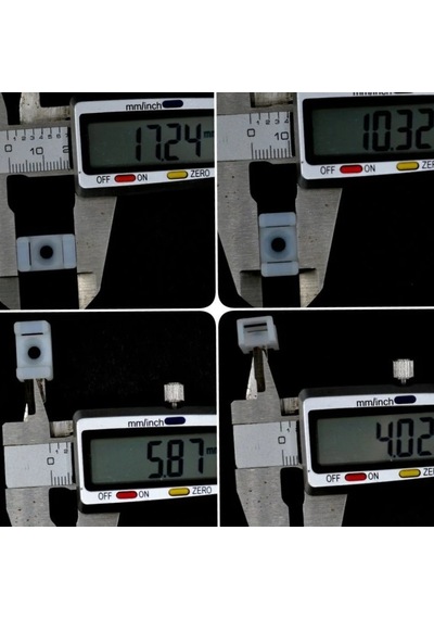 Shuıvan Vidalı Kroşe M4 Delikli 250'li Paket - Beyaz-1694