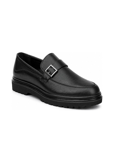 Classics Men Suni Deri Erkek Günlük Ayakkabı Loafer Ayakkabı 7720 Siyah