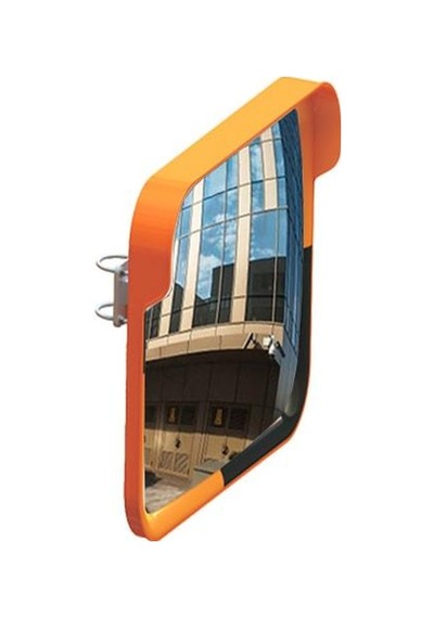 Dış Mekan Aynası Kare Trafik Güvenlik Aynası Otopark Ayna 40x60 Cm Kare Sarı
