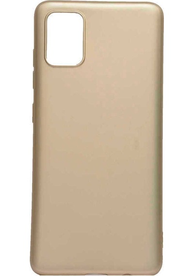 Samsung Uyumlu Galaxy A71 Kılıf Zore Premier Silikon Kapak Gold