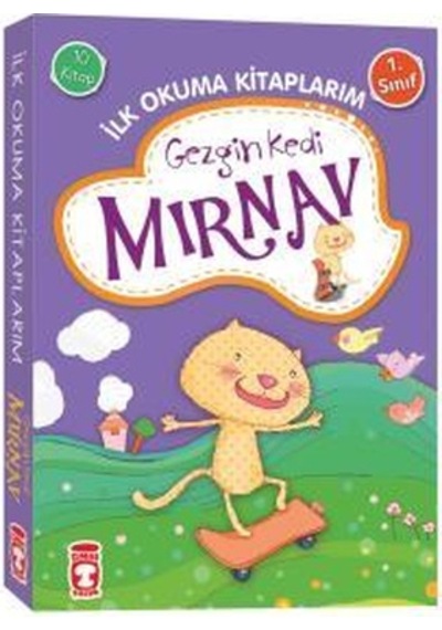 Gezgin Kedi Mırnav Ilk Okuma Kitaplarım Set 10 Kitap