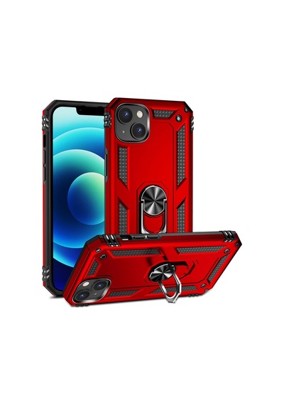 Apple Uyumlu iPhone 15 Kılıf Zore Vega Kapak Kırmızı