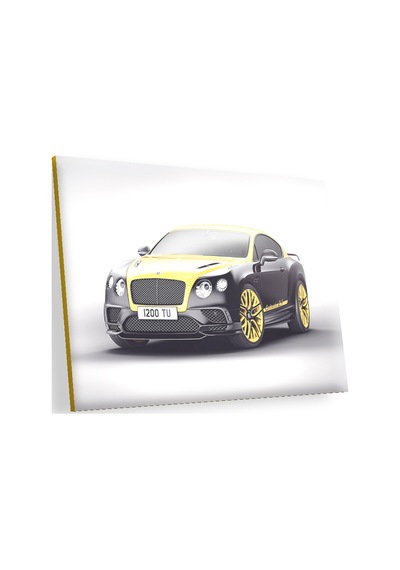 Cakasepetim Bentley Motors Limited Edition Sarı Siyah Ahşap Mdf Tablo