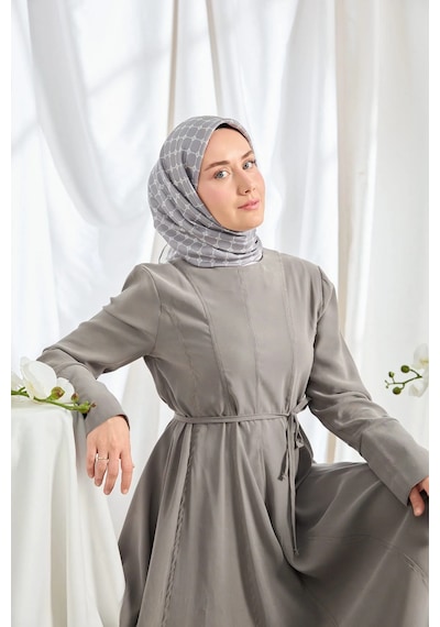 Silk Home %100 Twill İpek Eşarp S539 Gümüş