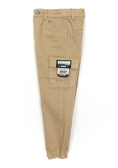 Dobakids Kargo Cep Gabardin Erkek Çocuk Jogger Pantolon Camel 001-0001959 Camel