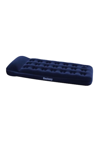 Bestway Pavillo Jr Twin Flocked Air Bed Tek Kişilik Şişme Kamp Ya Lacivert