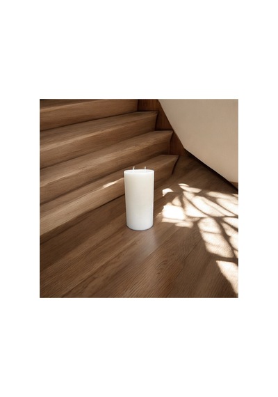 Dev Sütun Silindir Blok İskandinav Mum 30x15 Cm 4 Fitilli