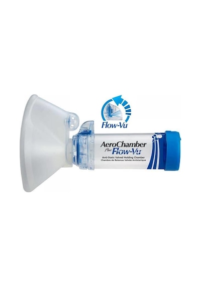 Aerochamber Flow-Vu Mavi Yetişkinler Için 5 Yaş+