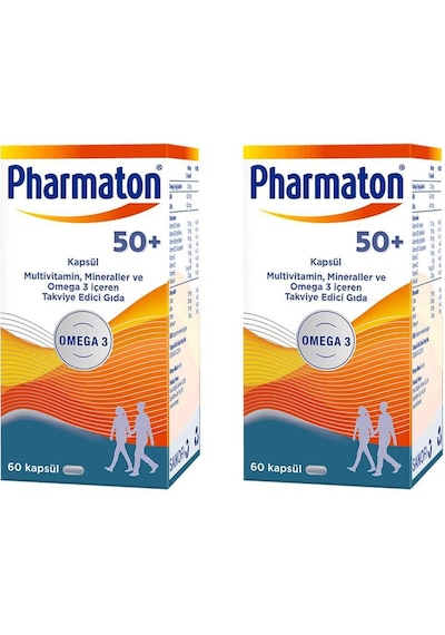 Pharmaton50plus 60 Kapsül 2'li Paket