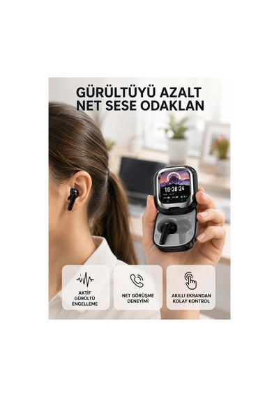 Aktif Gürültü Engelleme Özellikli Kablosuz Kulaklı Laklık-3-ea0c0