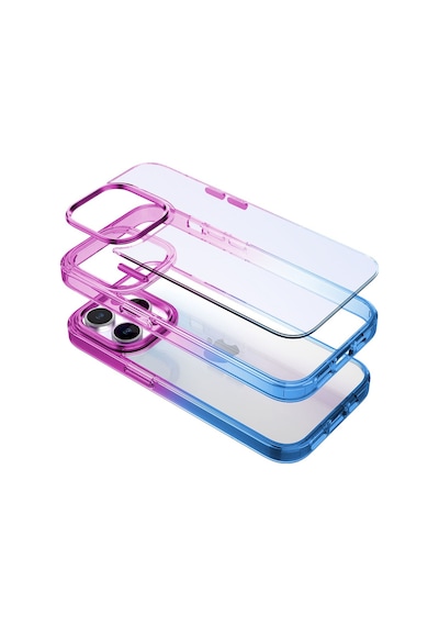 Buff Apple Uyumlu iPhone 14 Pro Air Bumper Rainbow Kilif 560957185